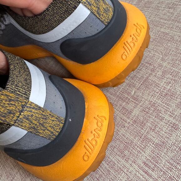 AllBirds Women's Trail Runners SWT Gray Yellow Activewear Size 8 - Picture 6 of 7
